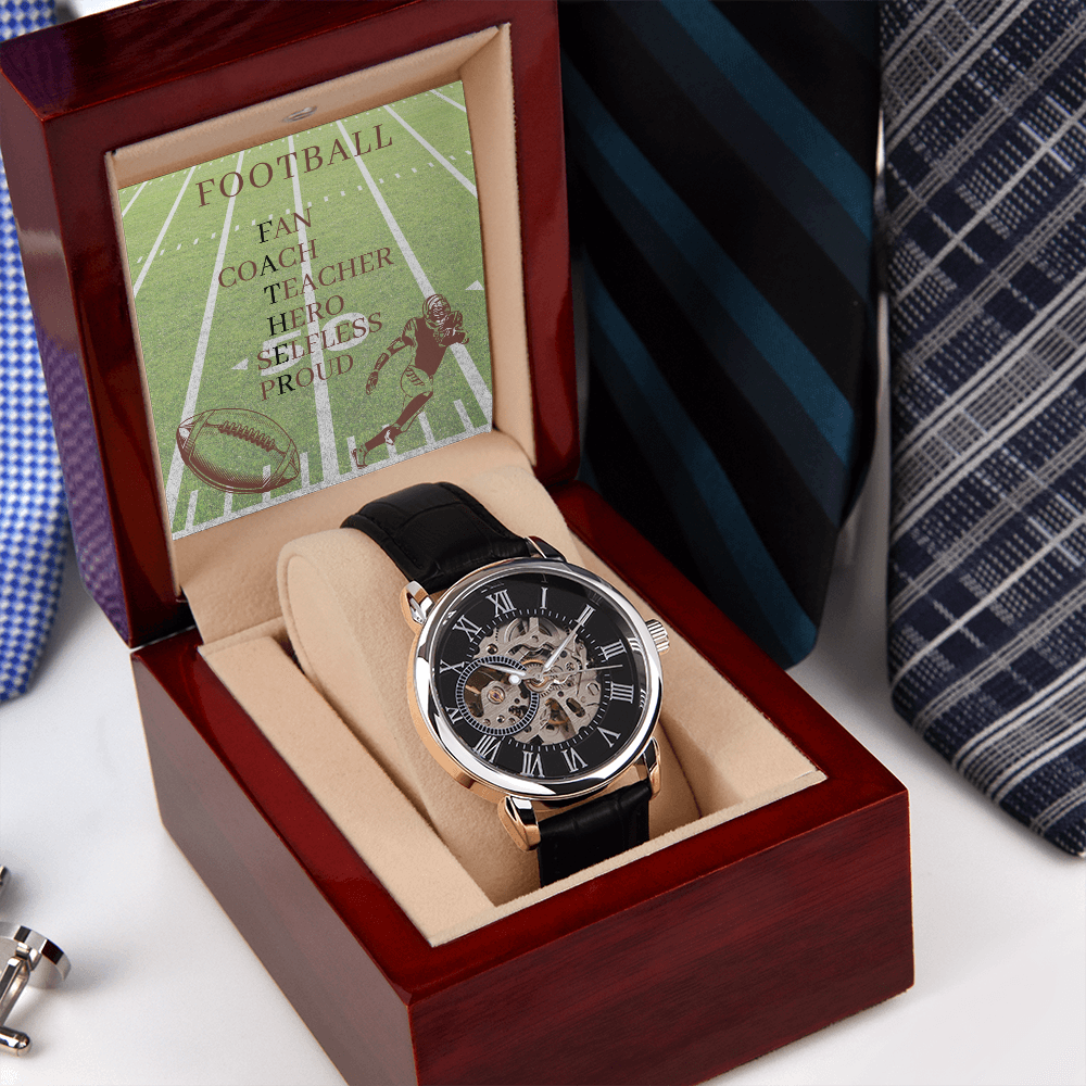 FATHER AMERICAN FOOTBALL 02 (Men's Openwork Watch)