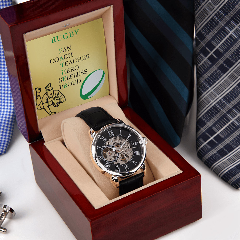 FATHER RUGBY (Men's Openwork Watch)