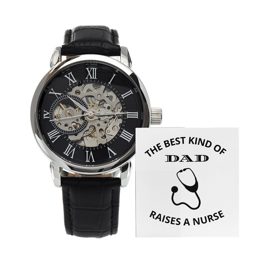 DAD - NURSE 02 (Men's Openwork Watch)