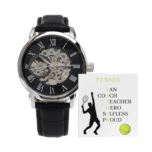 FATHER TENNIS (Men's Openwork Watch)