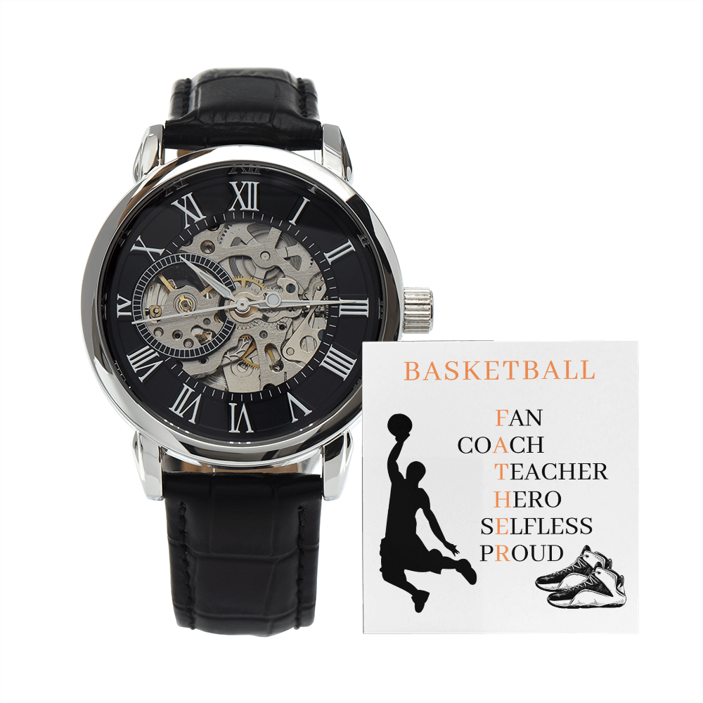 FATHER BASKETBALL 02 (Men's Openwork Watch)