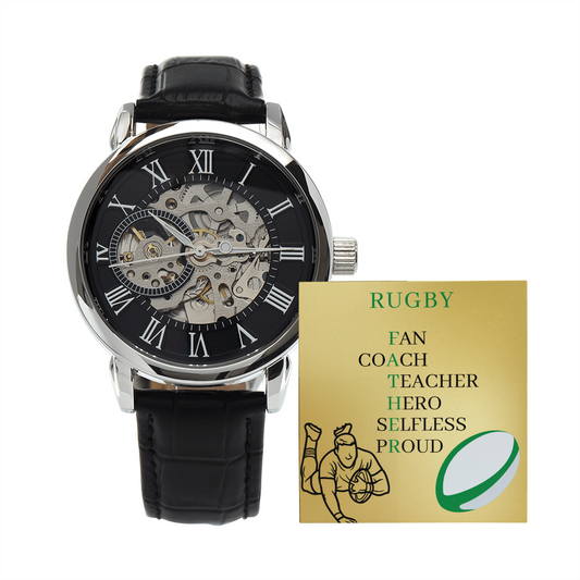 FATHER RUGBY (Men's Openwork Watch)