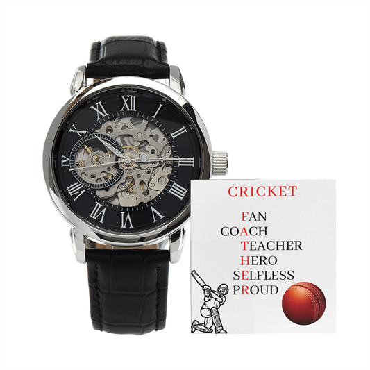 FATHER CRICKET (Men's Openwork Watch)
