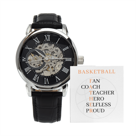 FATHER BASKETBALL (Men's Openwork Watch)
