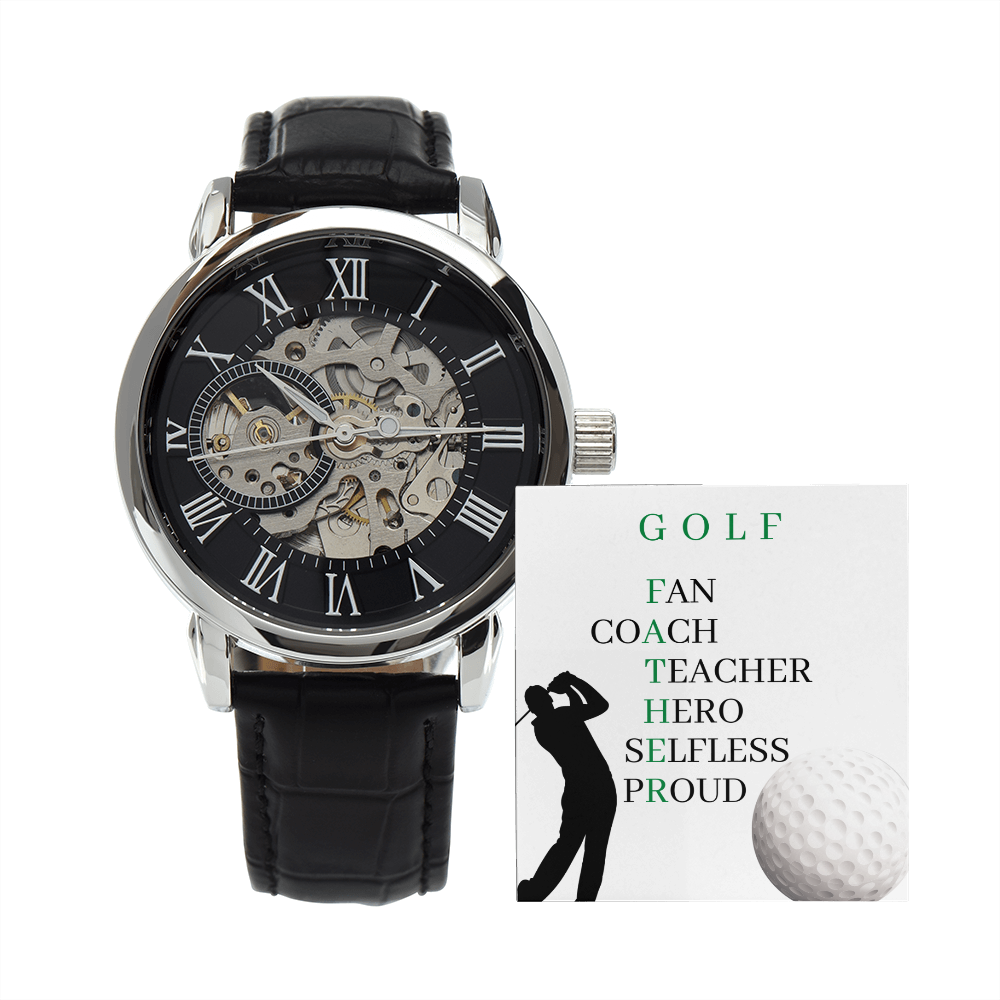 FATHER GOLF (Men's Openwork Watch)
