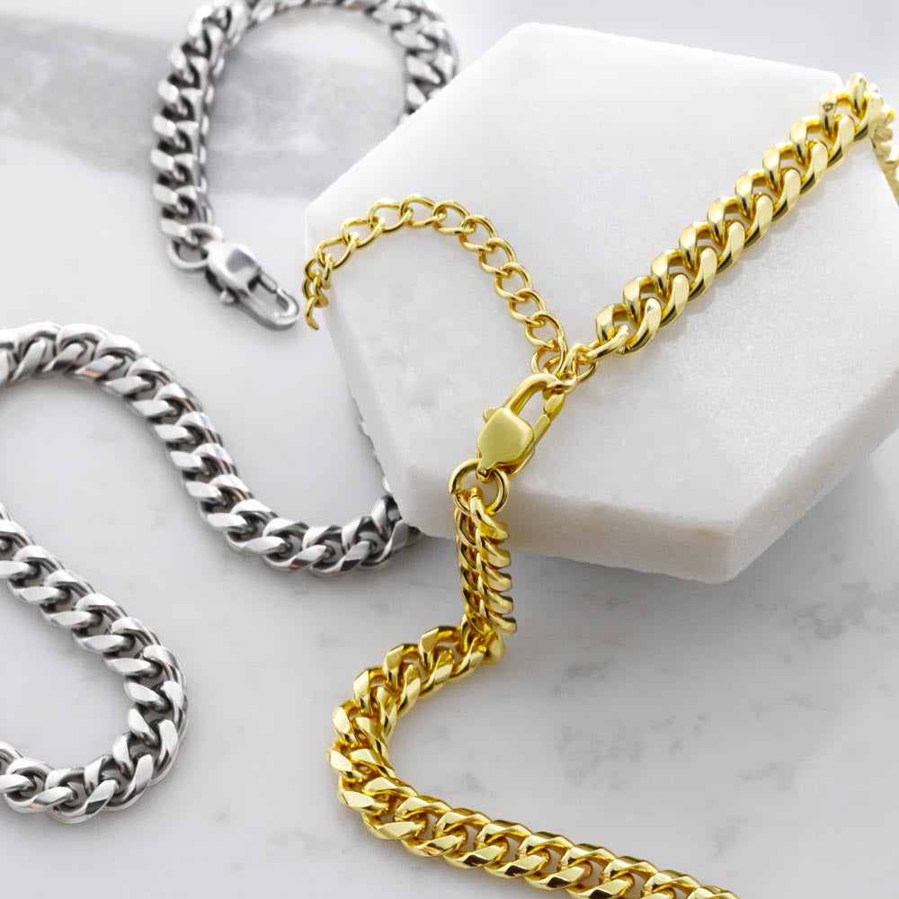 To My Stunning Wife - Memories Last Forever (Cuban Link Chain necklace)