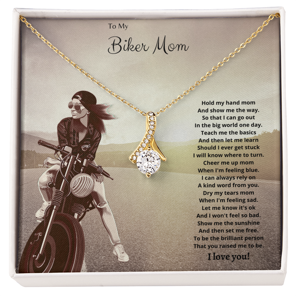 To My Biker Mom. Hold my hand (Alluring Beauty necklace)