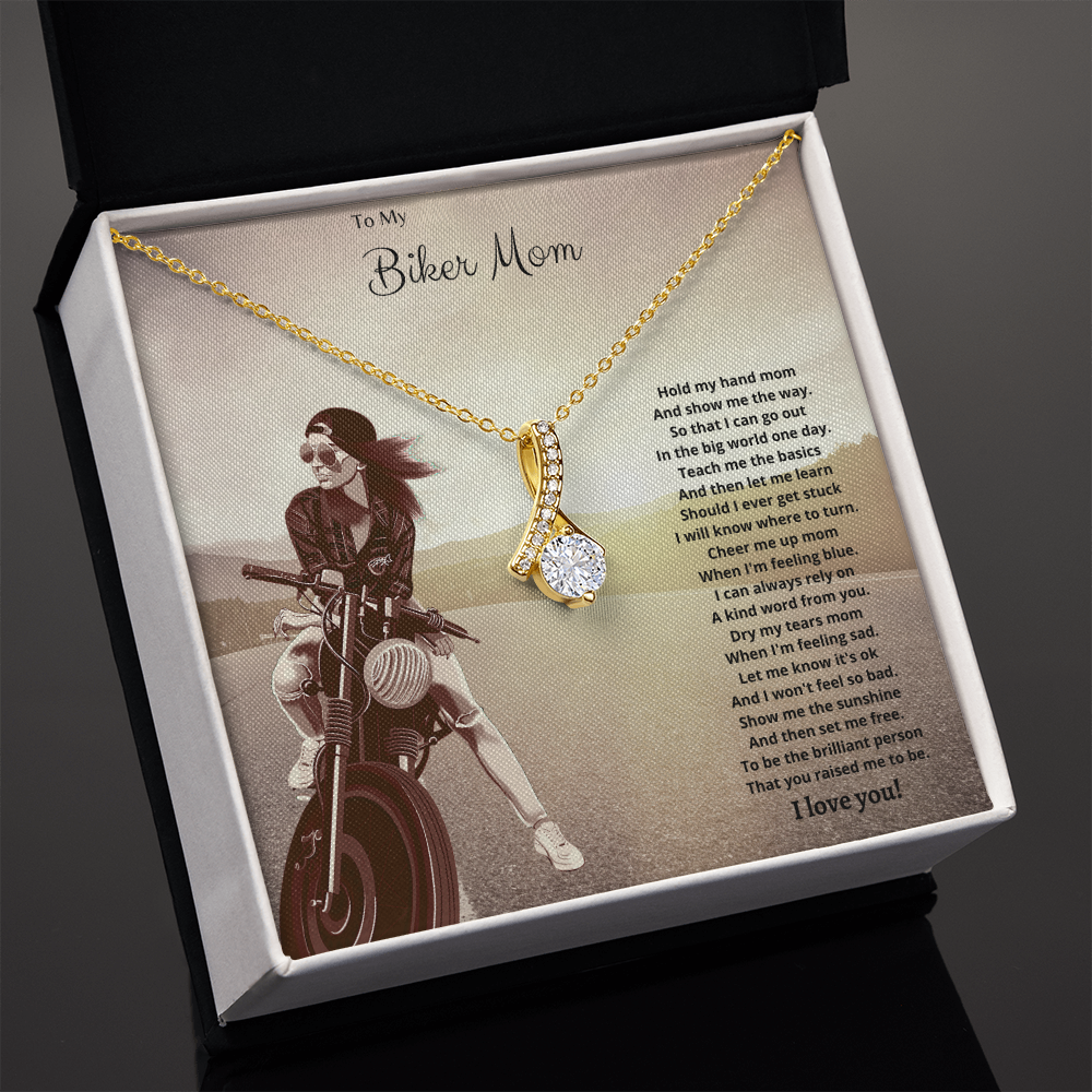 To My Biker Mom. Hold my hand (Alluring Beauty necklace)