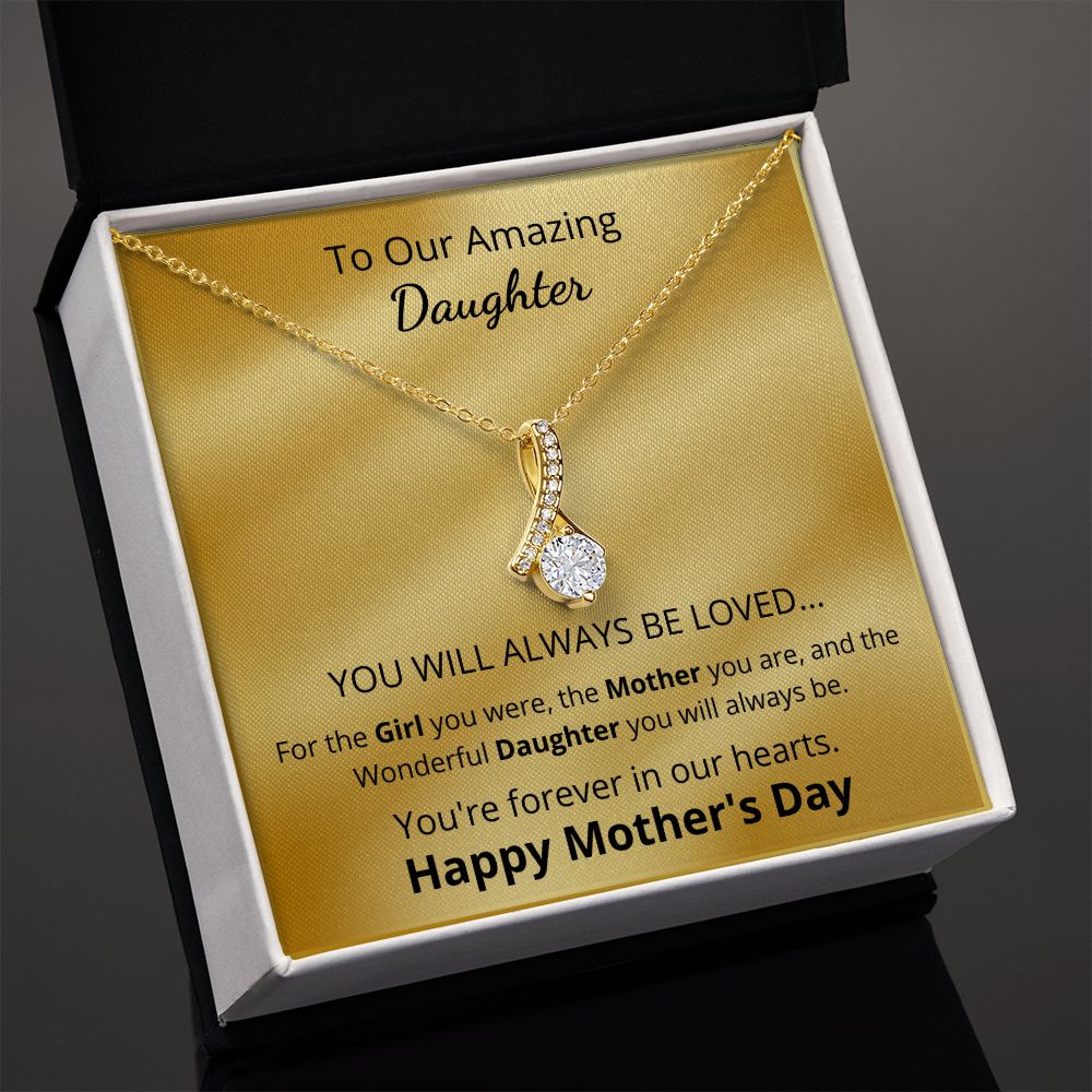 To Our Amazing Daughter - Wonderful Daughter - Mother's day (Alluring Beauty necklace)