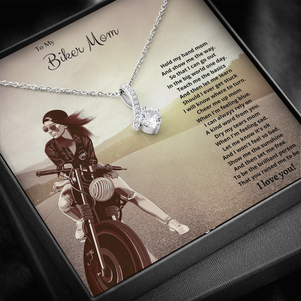 To My Biker Mom. Hold my hand (Alluring Beauty necklace)