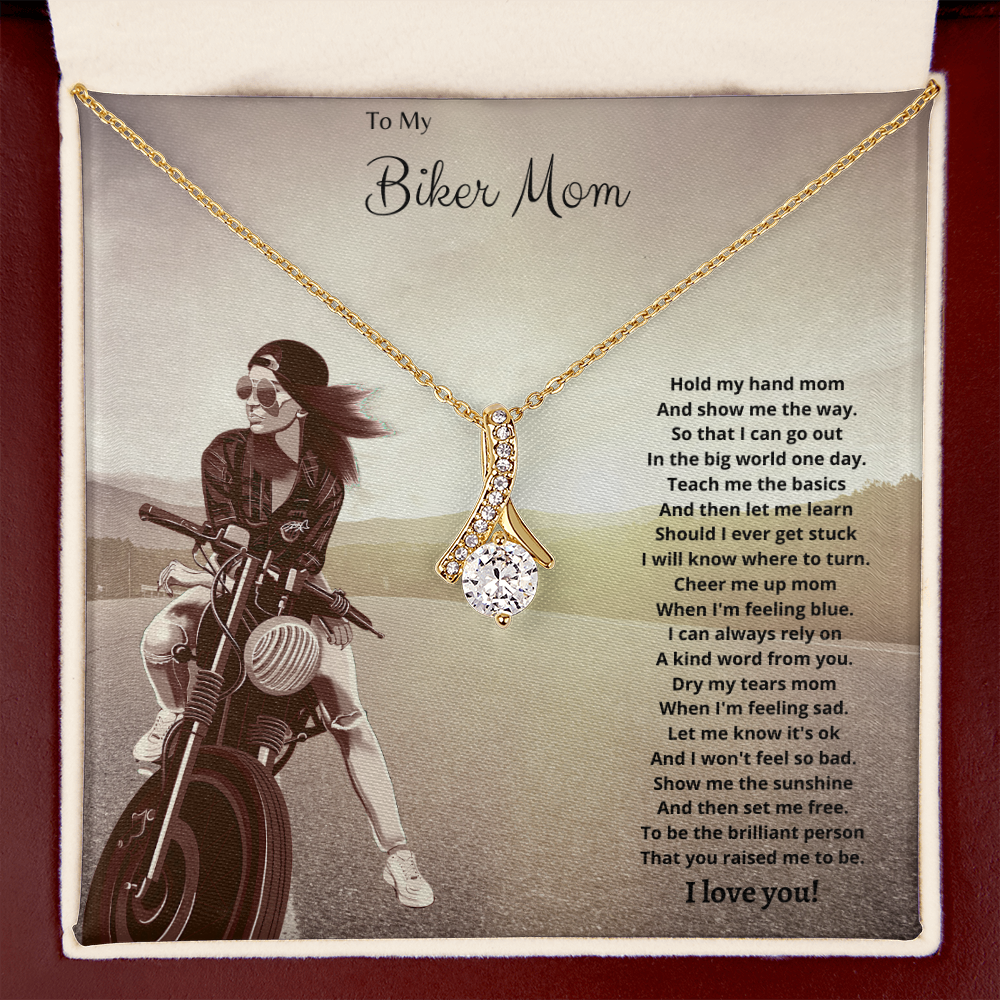 To My Biker Mom. Hold my hand (Alluring Beauty necklace)