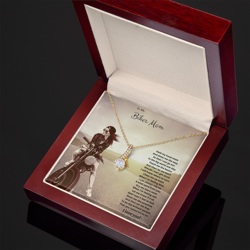 To My Biker Mom. Hold my hand (Alluring Beauty necklace)