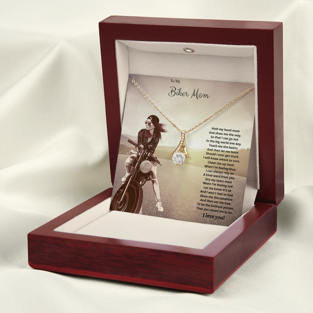 To My Biker Mom. Hold my hand (Alluring Beauty necklace)