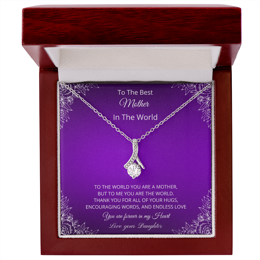 To The Best Mother In The World - Purple (Alluring Beauty necklace)
