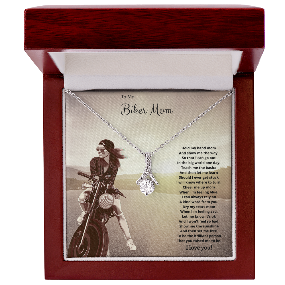 To My Biker Mom. Hold my hand (Alluring Beauty necklace)
