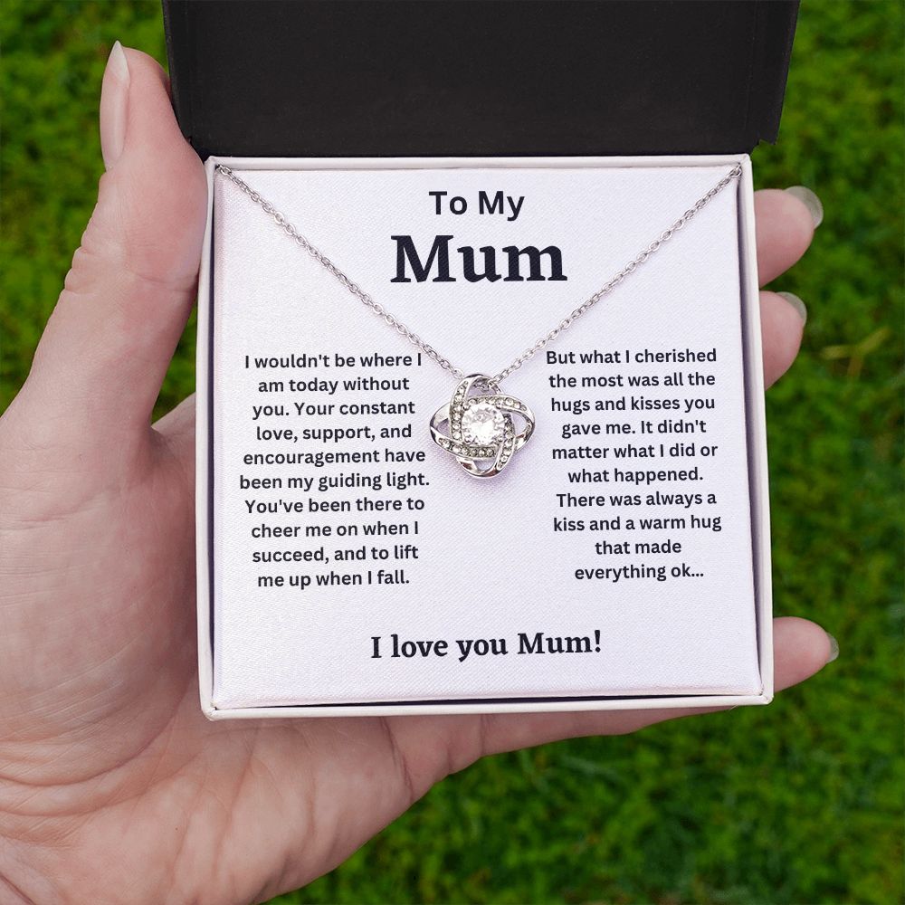 To My Mum - My Guiding light (Love Knot necklace)