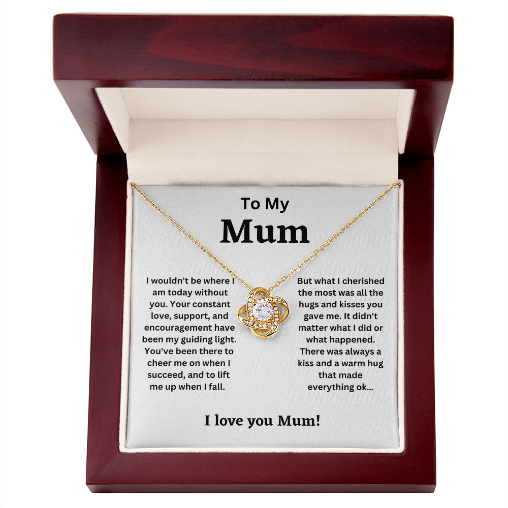 To My Mum - My Guiding light (Love Knot necklace)