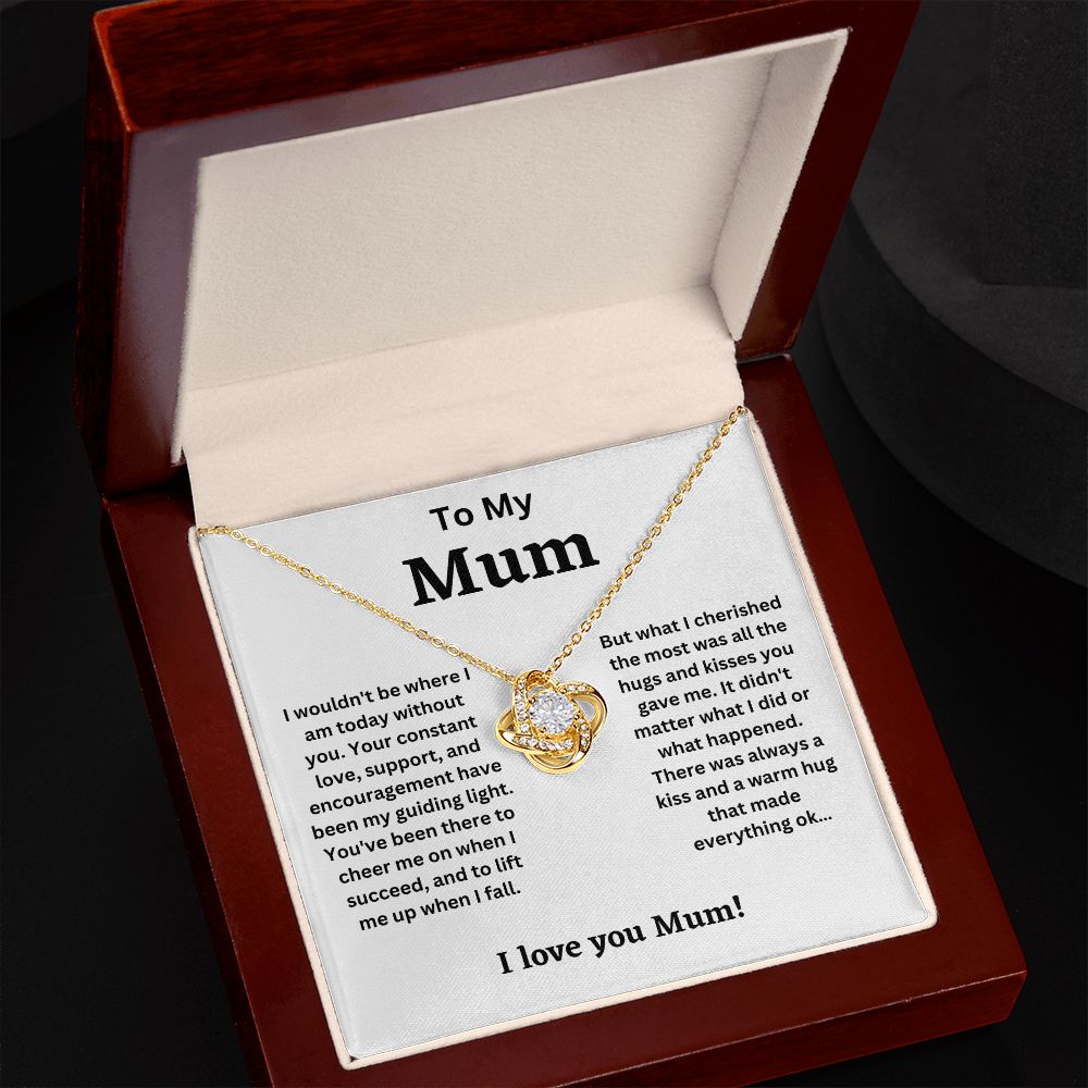 To My Mum - My Guiding light (Love Knot necklace)