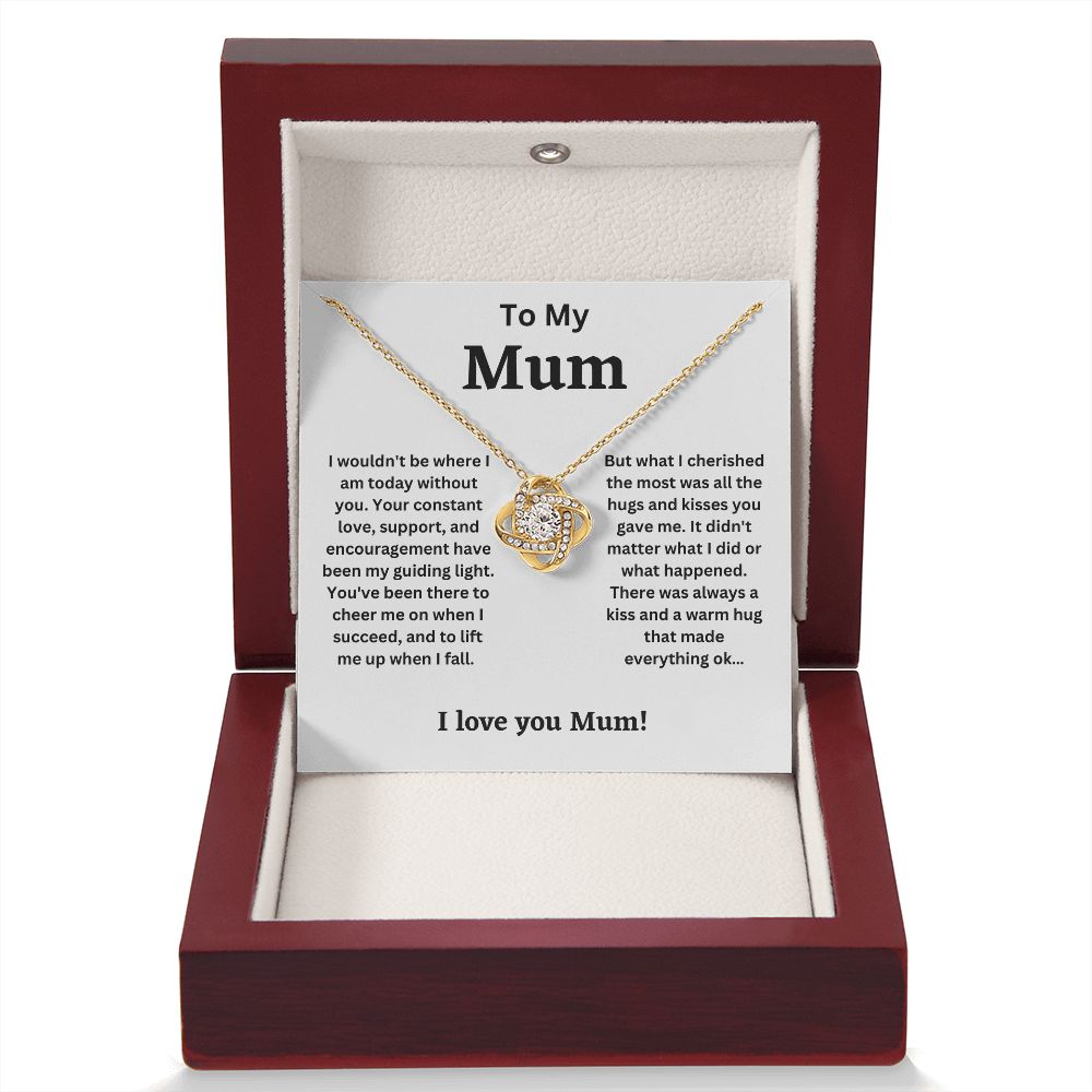 To My Mum - My Guiding light (Love Knot necklace)
