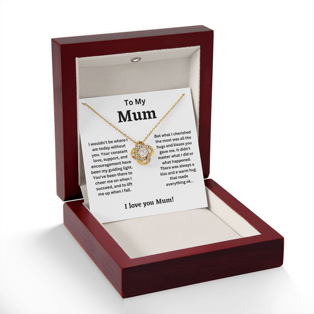To My Mum - My Guiding light (Love Knot necklace)