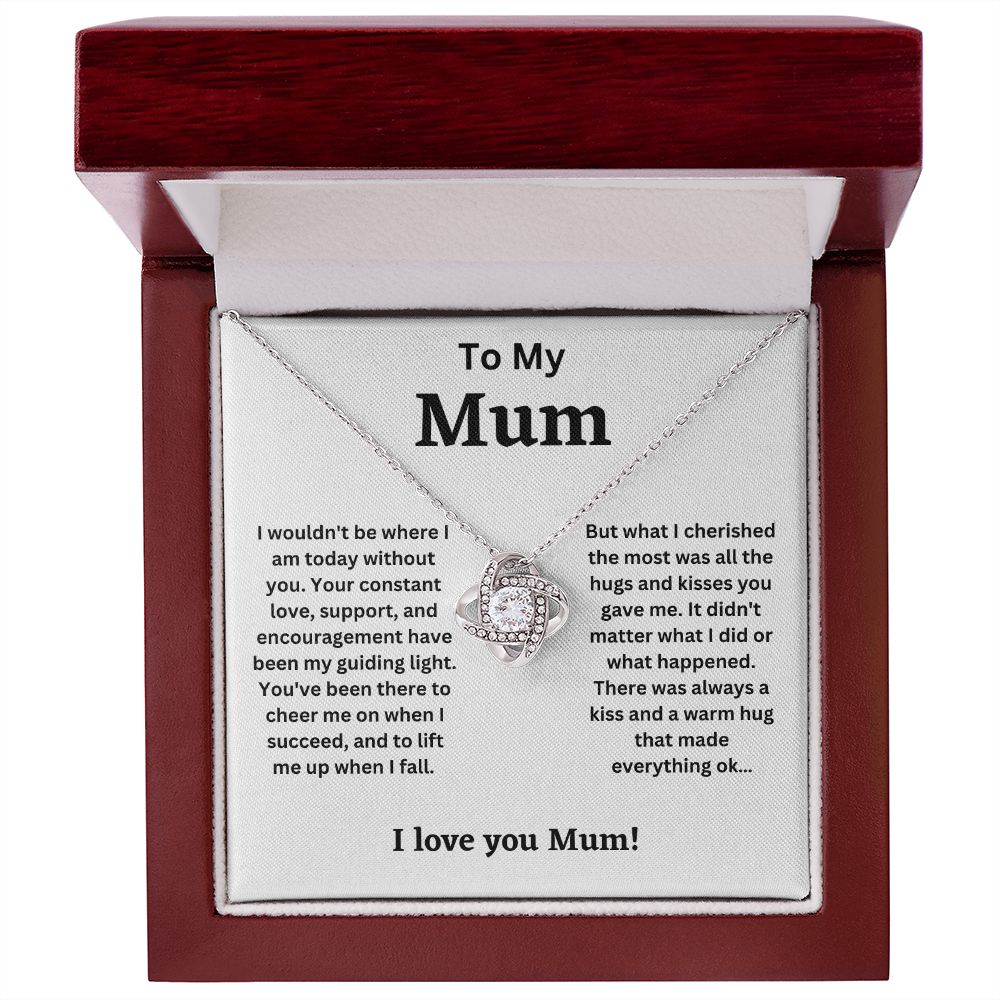 To My Mum - My Guiding light (Love Knot necklace)