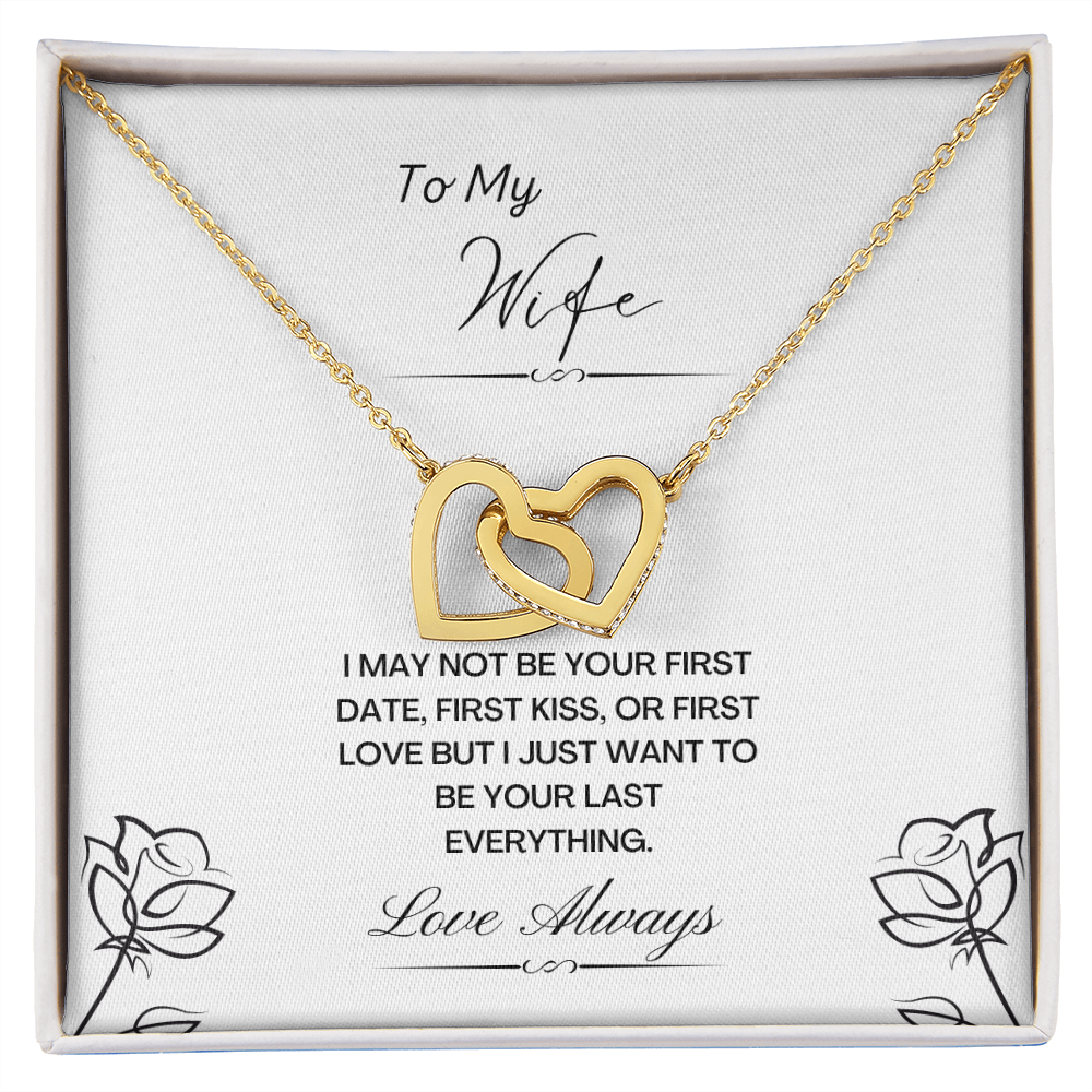 My Wife. Not first. (Interlocking Hearts necklace)