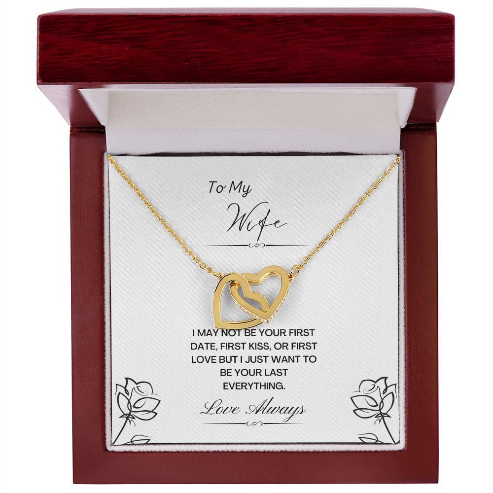 My Wife. Not first. (Interlocking Hearts necklace)