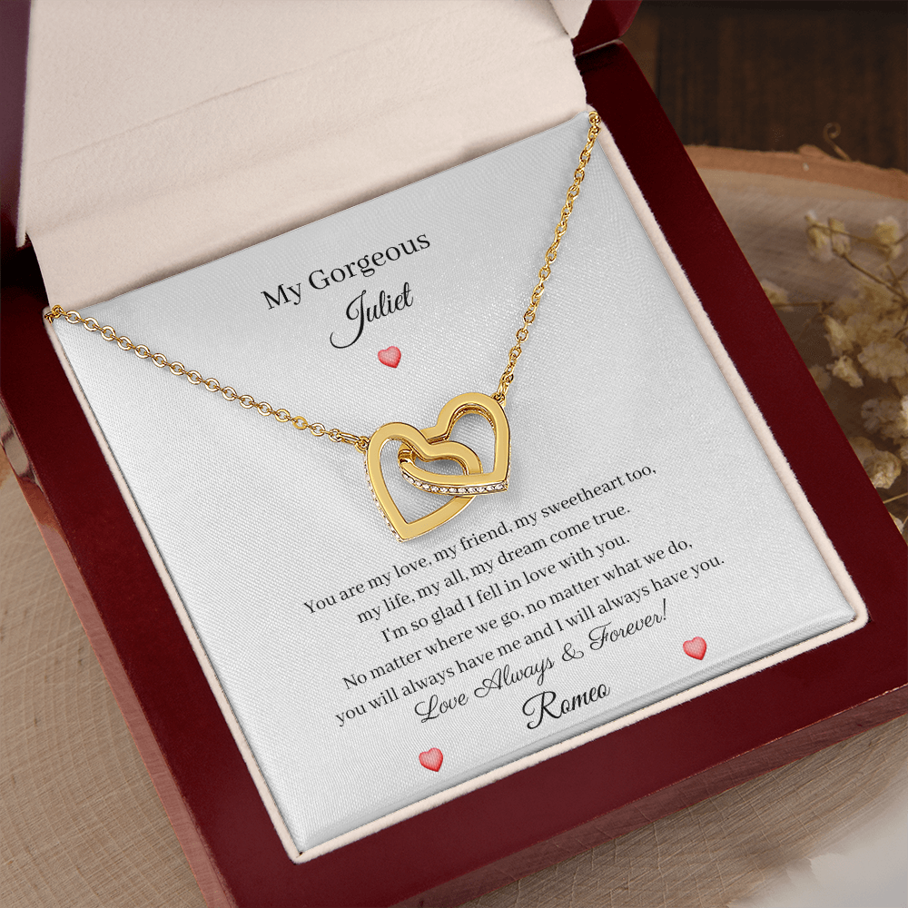 My Gorgeous Juliet - My Dream Come True (Interlocking Hearts necklace)