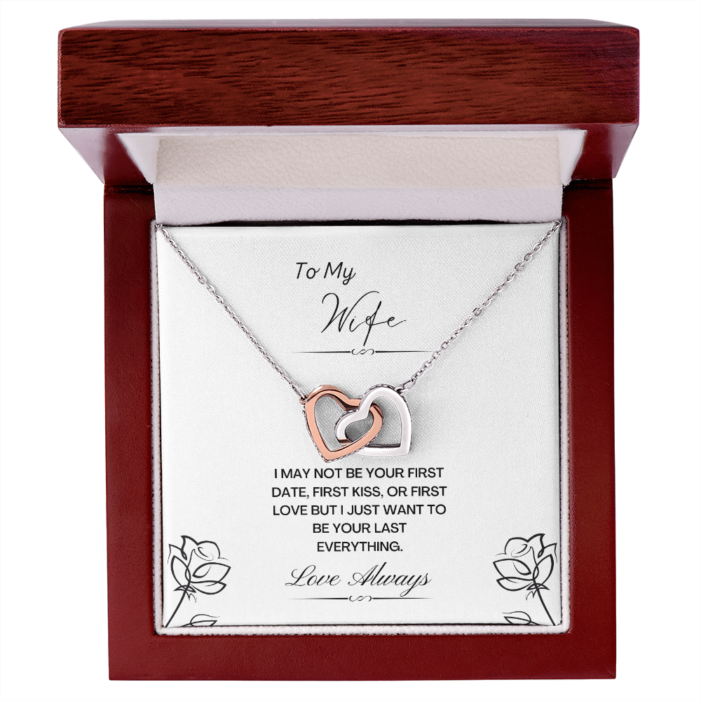 My Wife. Not first. (Interlocking Hearts necklace)