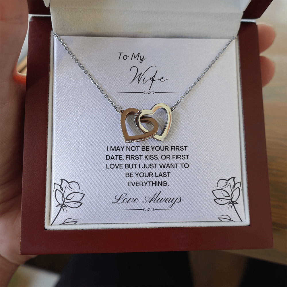 My Wife. Not first. (Interlocking Hearts necklace)