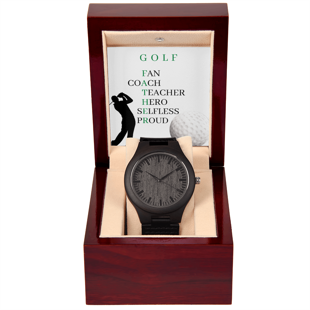 FATHER GOLF (Wooden Watch)