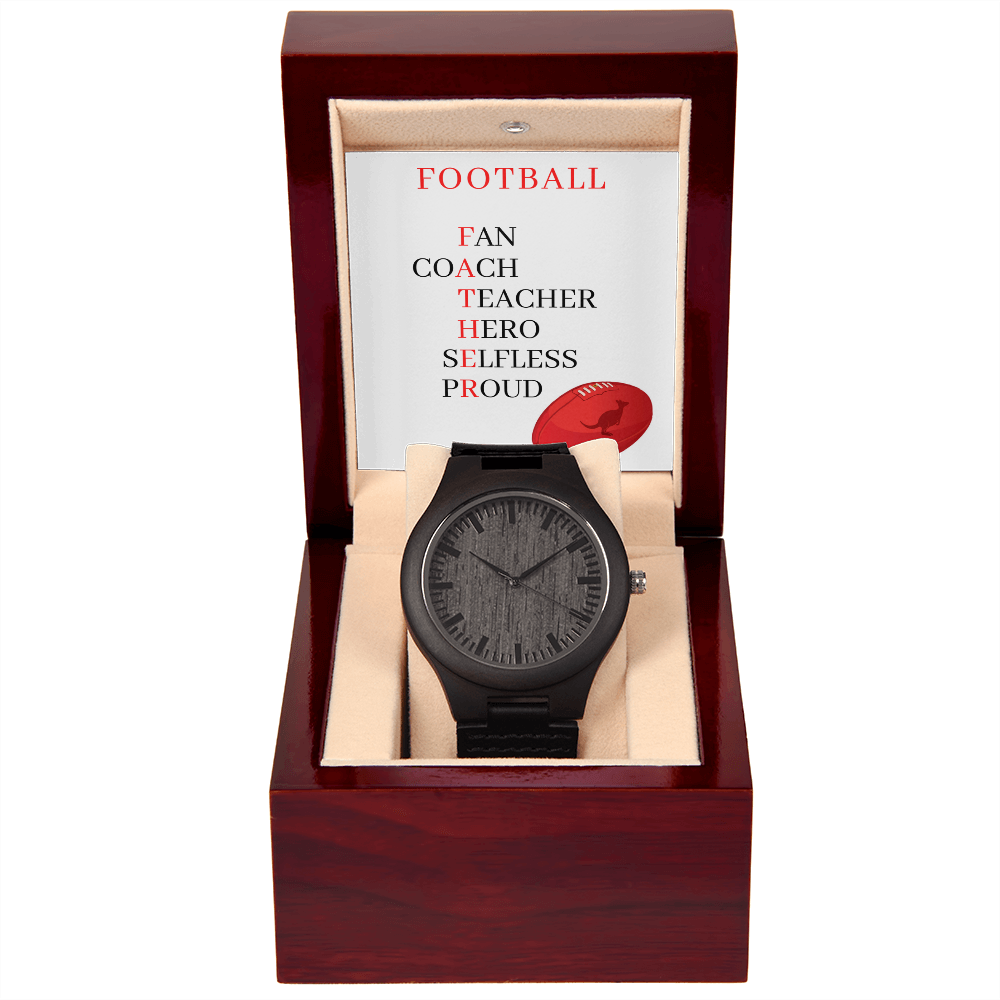 FATHER AUSTRALIAN FOOTBALL (Wooden Watch)