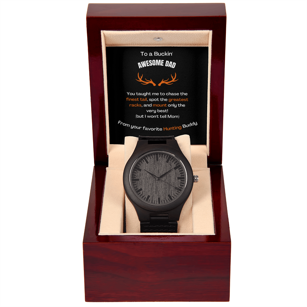 Buckin' Awesome Dad (Wooden Watch)