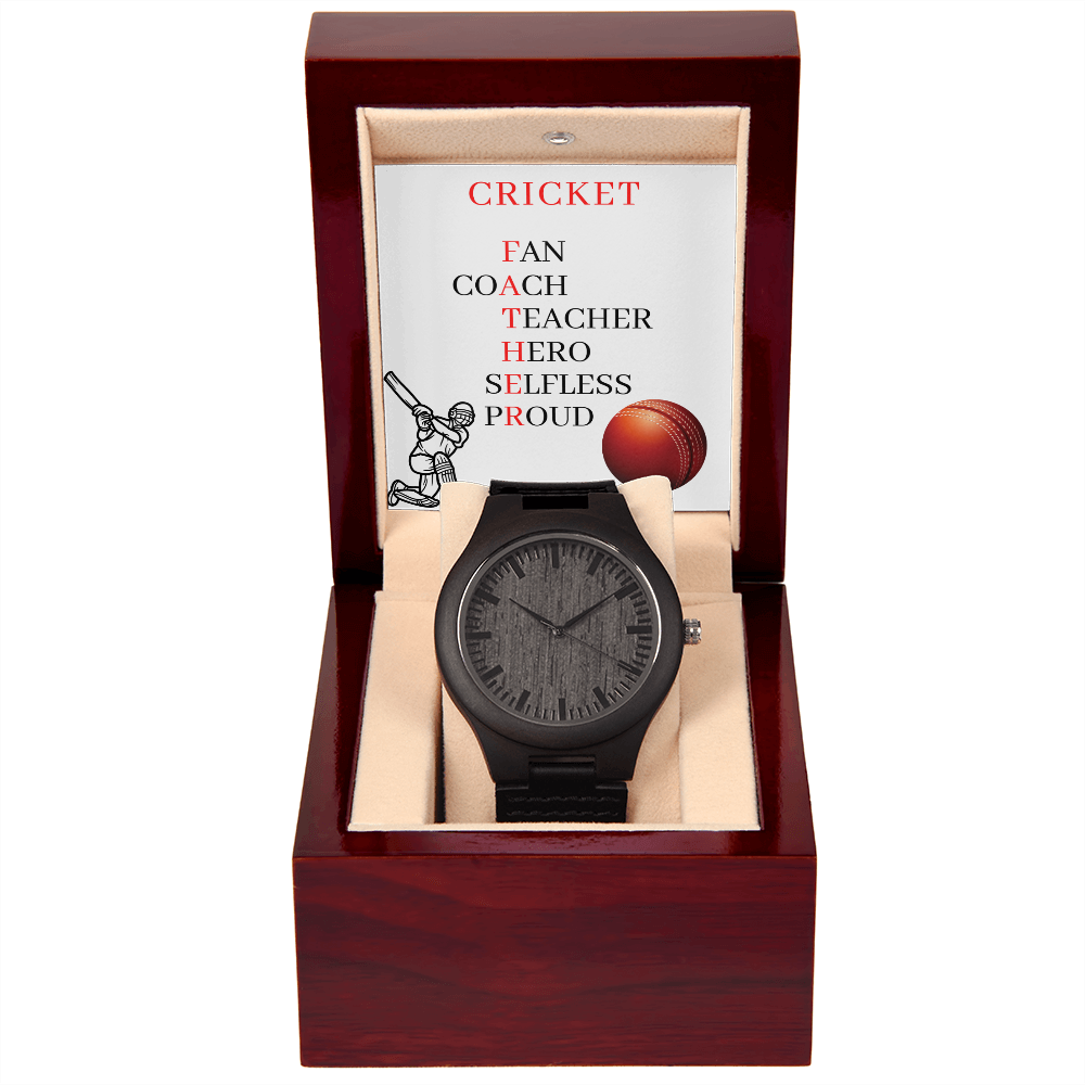 FATHER CRICKET (Wooden Watch)