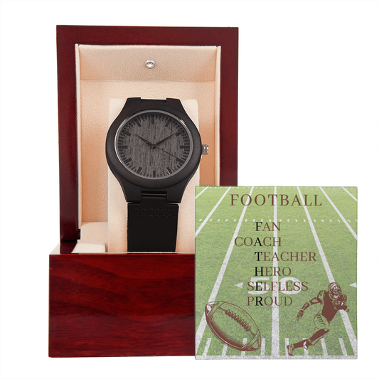 FATHER AMERICAN FOOTBALL 02 (Wooden Watch)