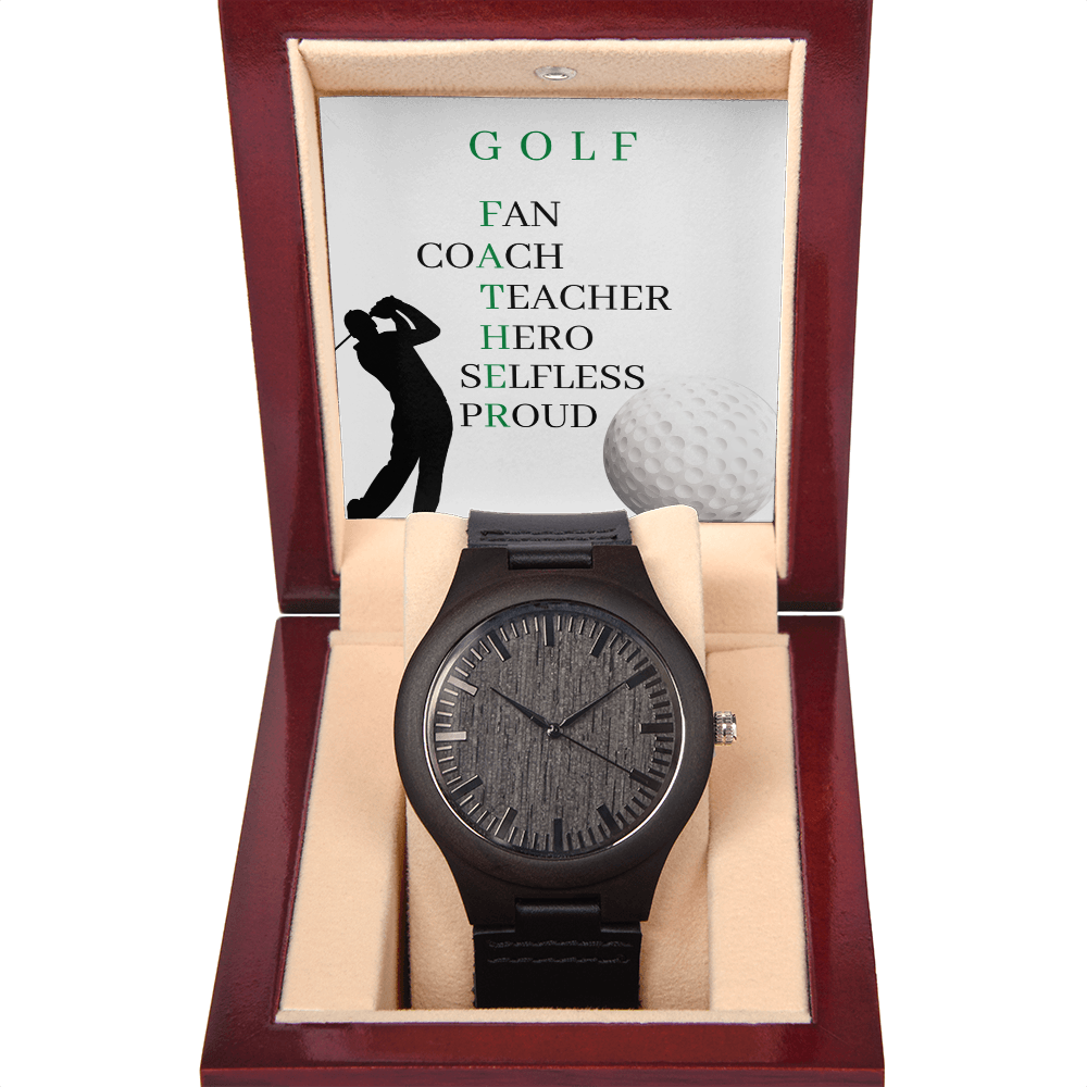 FATHER GOLF (Wooden Watch)