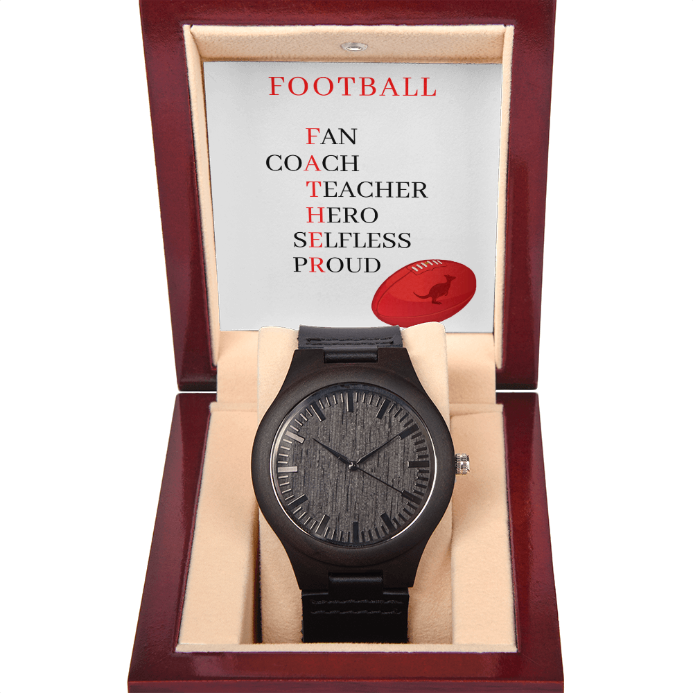 FATHER AUSTRALIAN FOOTBALL (Wooden Watch)