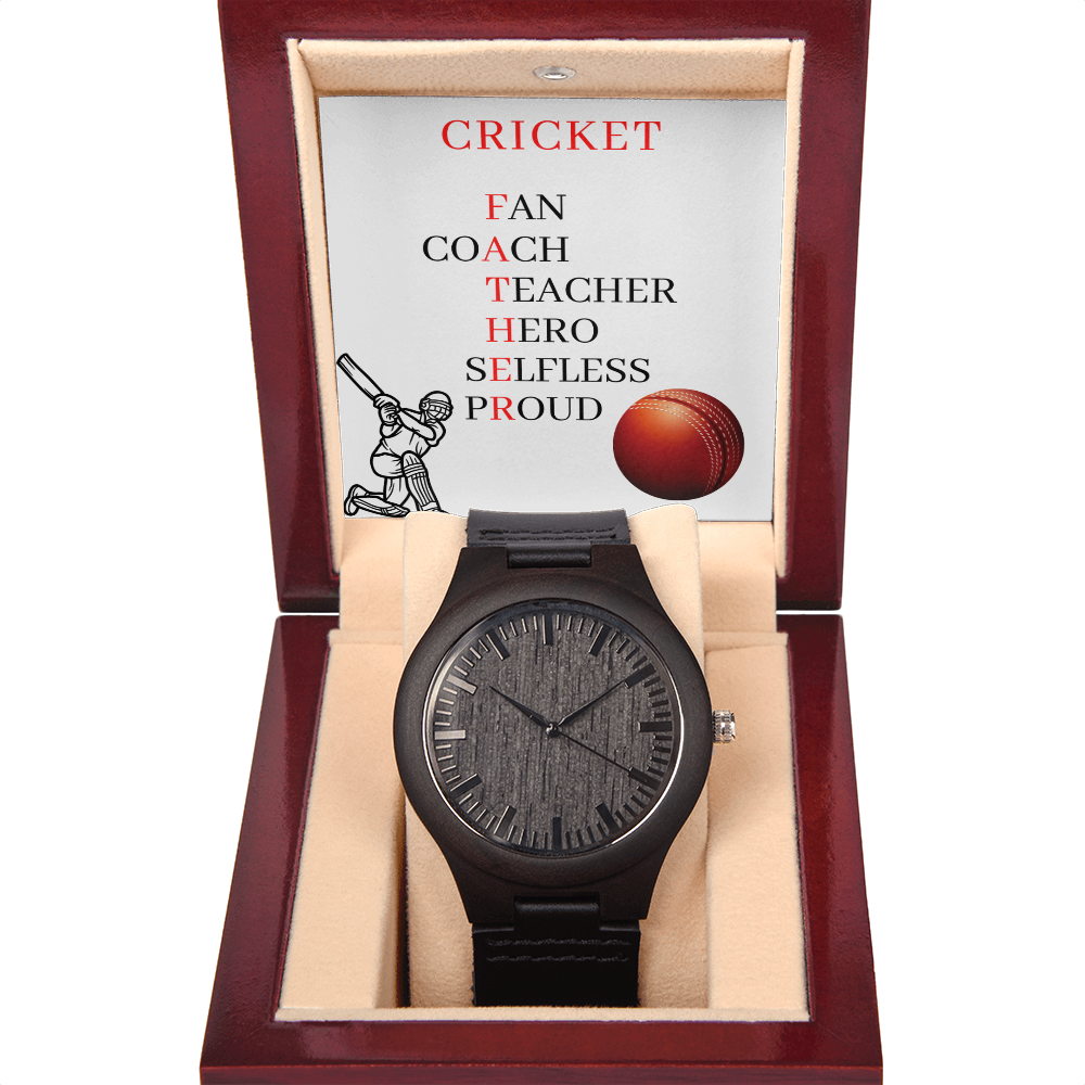 FATHER CRICKET (Wooden Watch)
