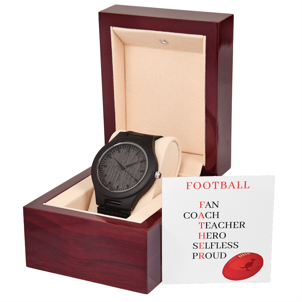 FATHER AUSTRALIAN FOOTBALL (Wooden Watch)
