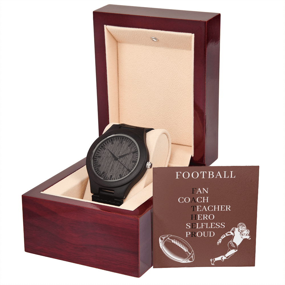 FATHER AMERICAN FOOTBALL 01 (Wooden Watch)