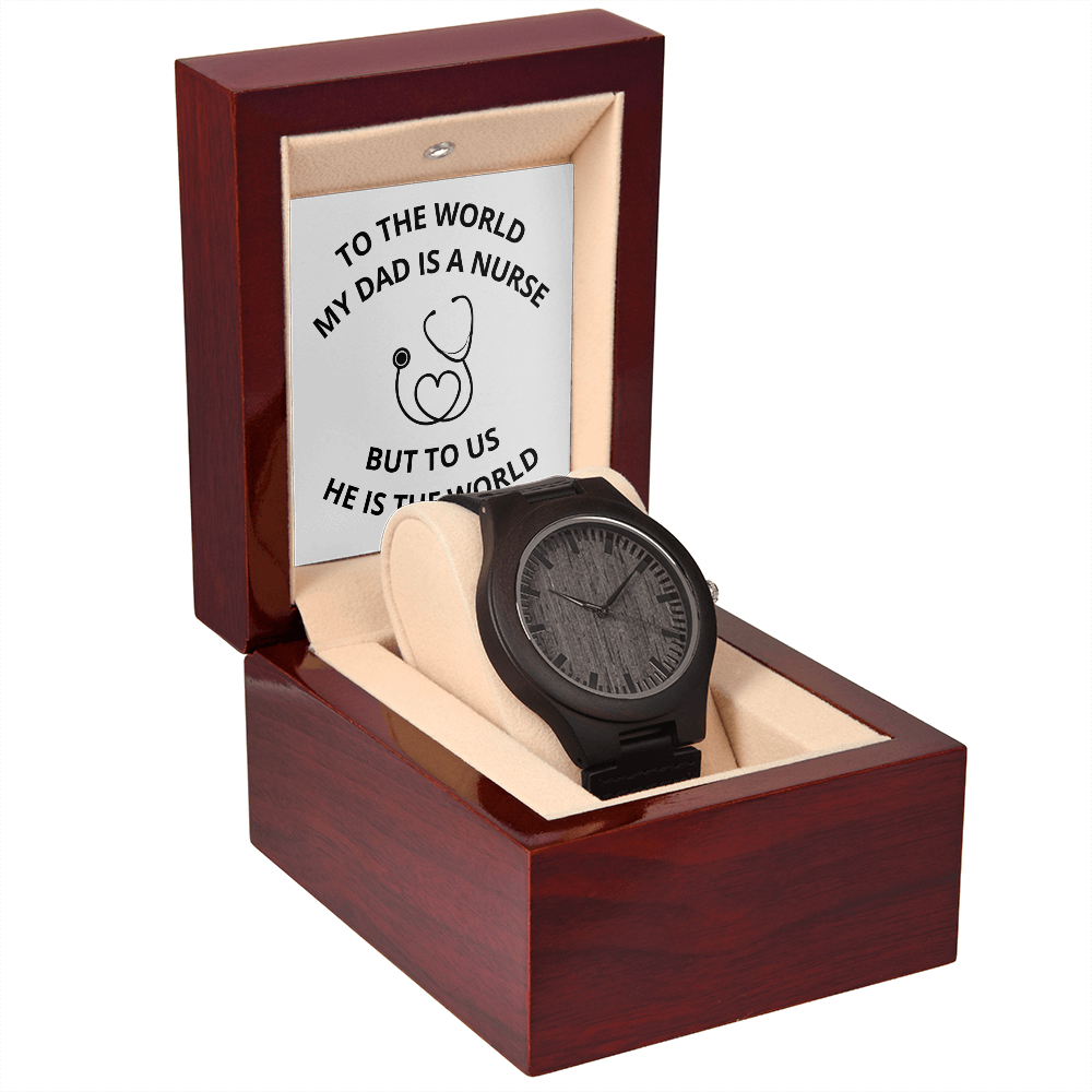 DAD - NURSE 03 (Wooden Watch)