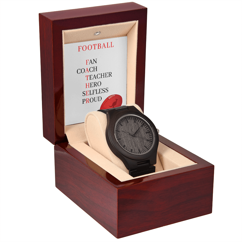 FATHER AUSTRALIAN FOOTBALL (Wooden Watch)