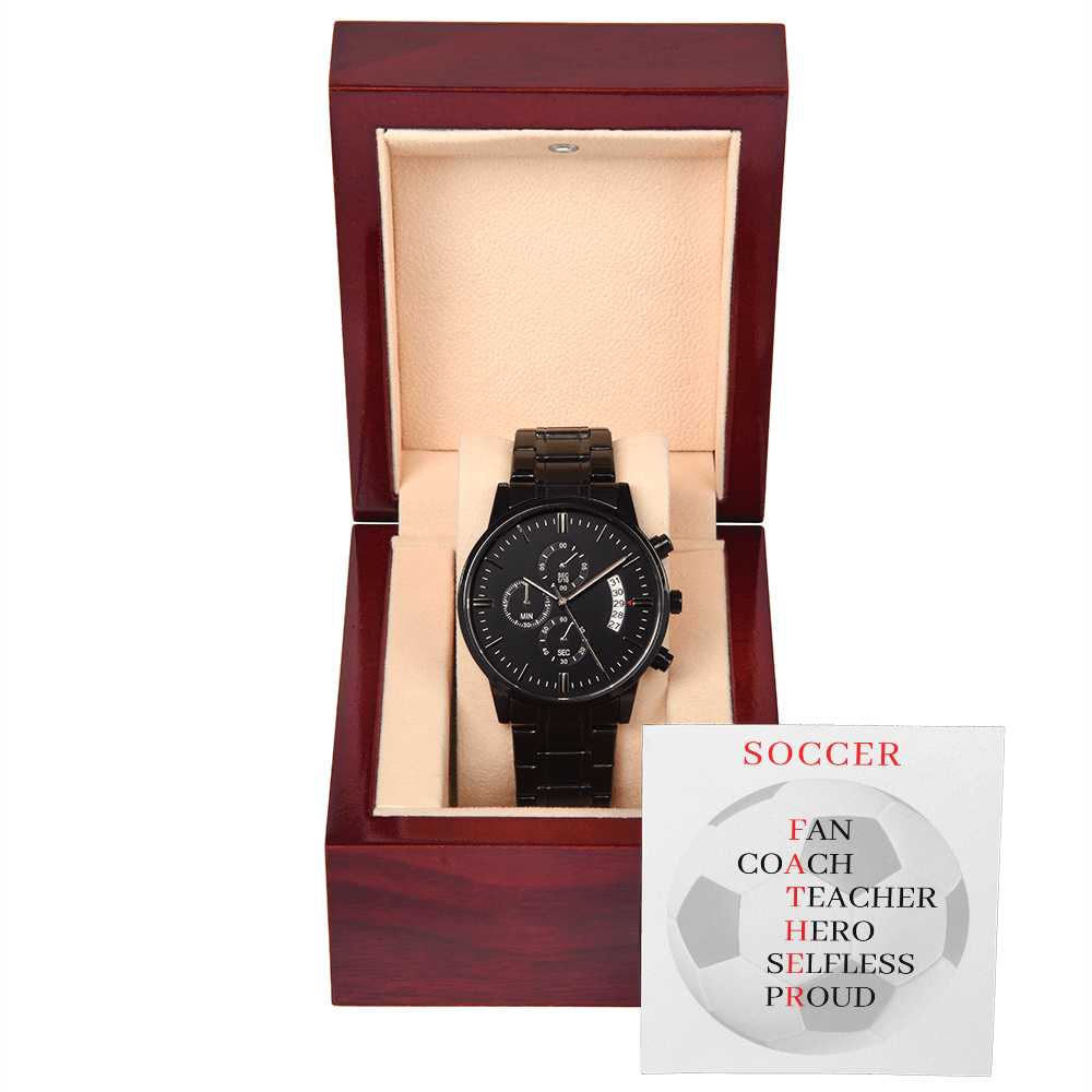 FATHER 11 (Black Chronograph Watch)