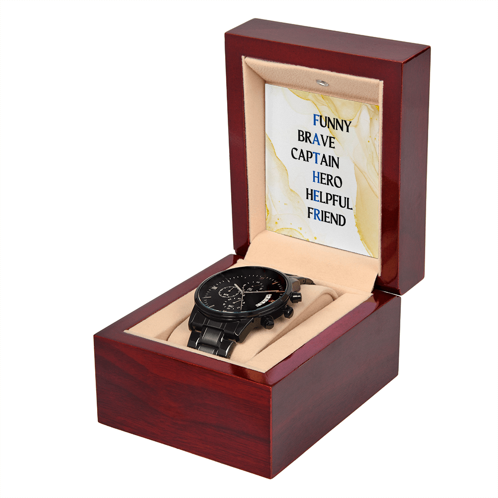 FATHER (Watch) (Black Chronograph Watch)