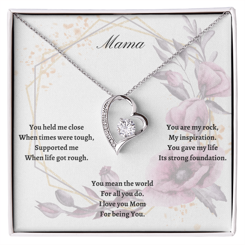Mama. You are my rock. (Forever Love necklace)