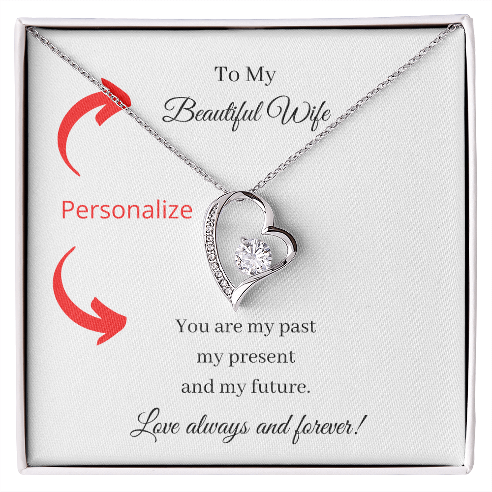 Past Present Future (Forever Love necklace) (Message Card Personalizer)