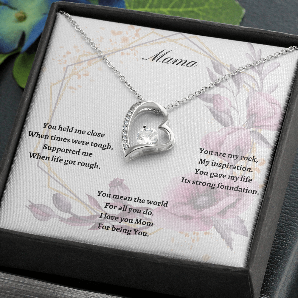 Mama. You are my rock. (Forever Love necklace)