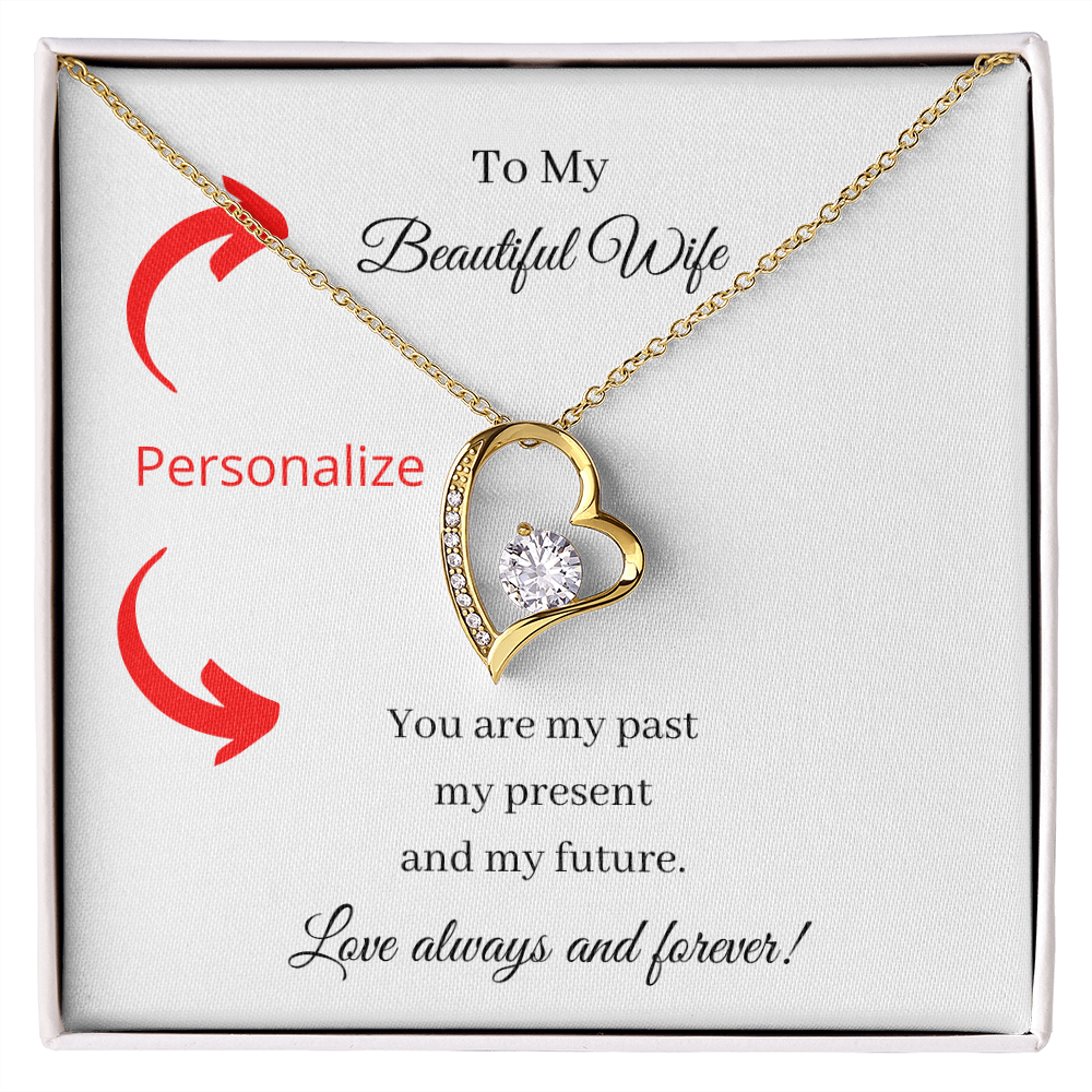 Past Present Future (Forever Love necklace) (Message Card Personalizer)