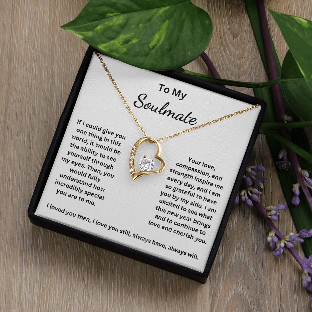 To My Soulmate - If I could give you one thing in this world (Forever Love necklace)