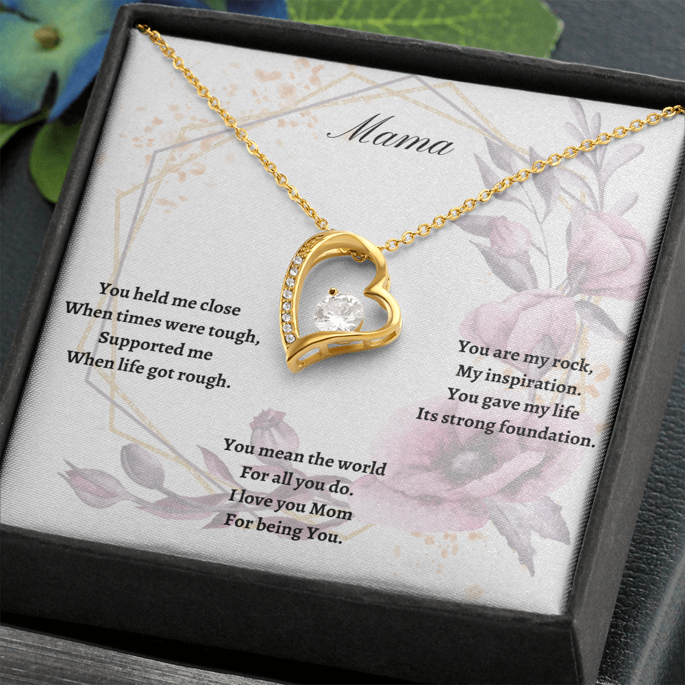 Mama. You are my rock. (Forever Love necklace)